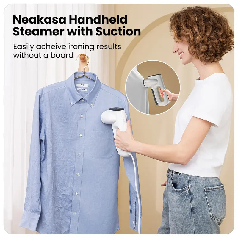Neakasa Magic 1 Handheld Vacuum & Garment Steamer 2-in-1 | 2300Pa Suction | Travel & Home Clothes Steamer Iron