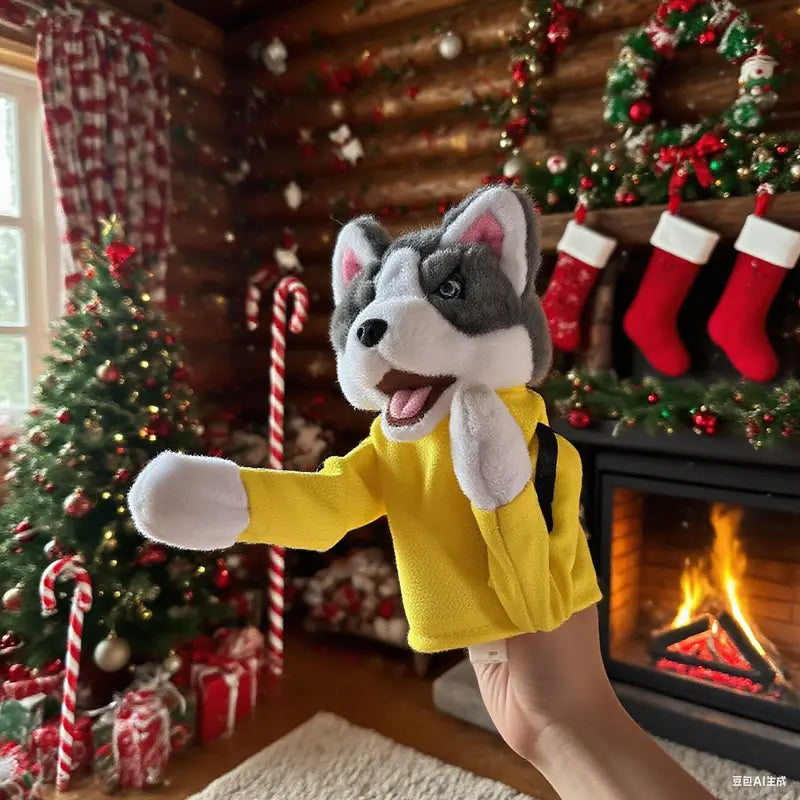 A-Da! Animal Boxing Interactive Hand Puppet – Playful Husky Plush Toy for Kids’ Interactive Fun 🐶🥊