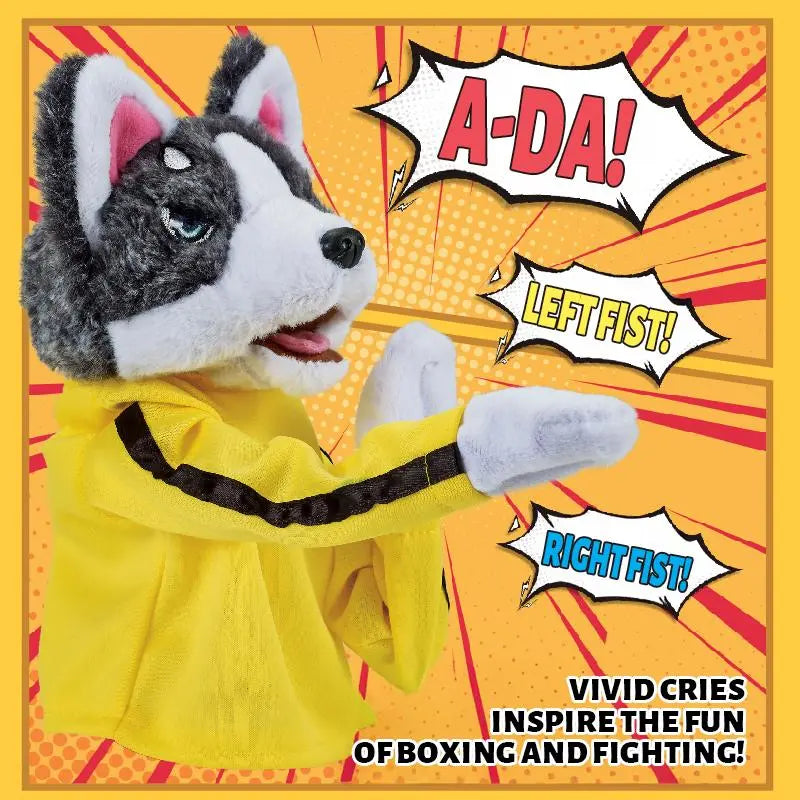 A-Da! Animal Boxing Interactive Hand Puppet – Playful Husky Plush Toy for Kids’ Interactive Fun 🐶🥊